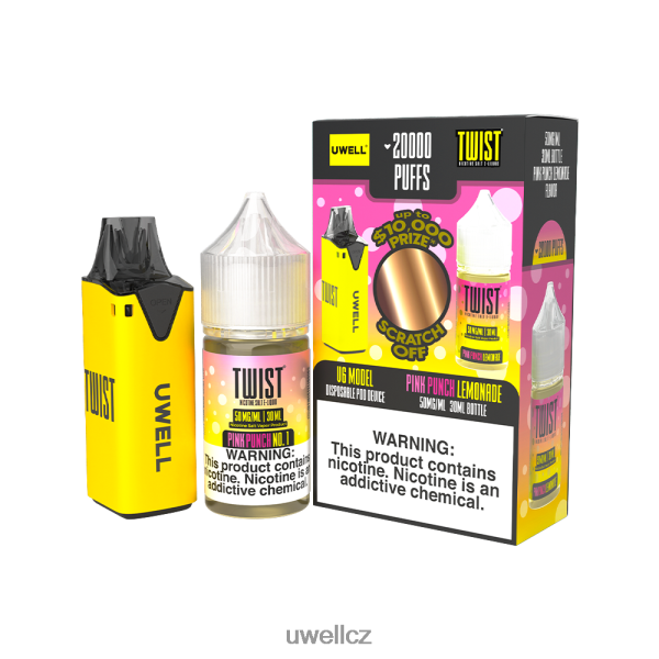 UWELL Vape Price - UWELL V6 jednorázový přístroj + tatínkova pára 30ml džus - collab svazek 6HT2F2220 clr: žlutá/flv: watermelon madness 50mg