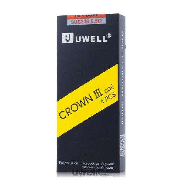 UWELL Brno - UWELL CROWN 3 cívky (4 balení) 6HT2F293 0,5 ohmu