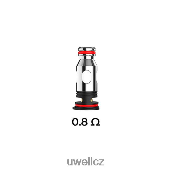 UWELL Brno - UWELL PA náhradní cívky 6HT2F283 0,8 ohmu (4 balení)