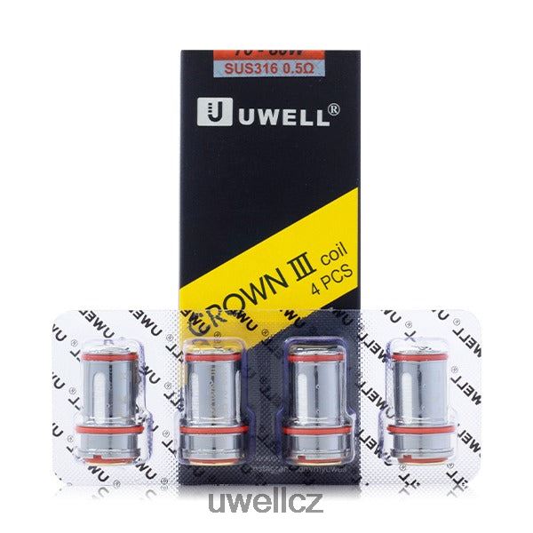 UWELL CZ - UWELL CROWN 3 cívky (4 balení) 6HT2F291 0,25 ohmu