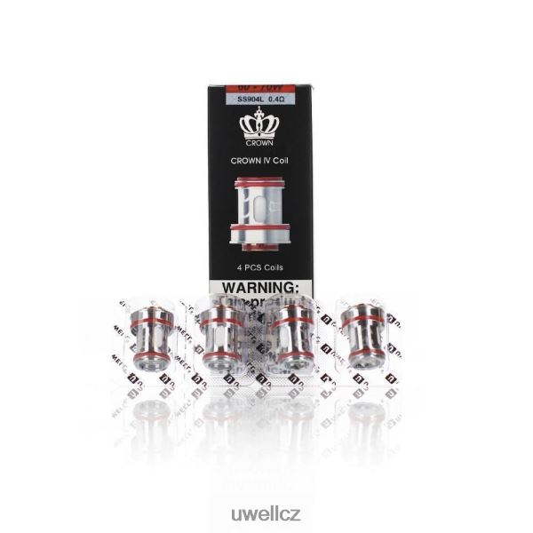 UWELL Praha - UWELL CROWN 4 náhradní cívky (4-balení) 6HT2F2182 duální cívka 0,2ohm