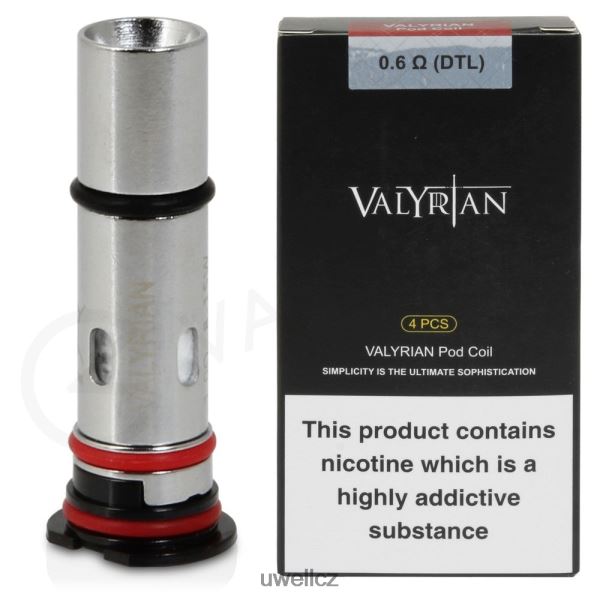 UWELL Recenze - UWELL VALYRIAN náhradní cívky pod (4-balení) 6HT2F234 0,6ohm dtl