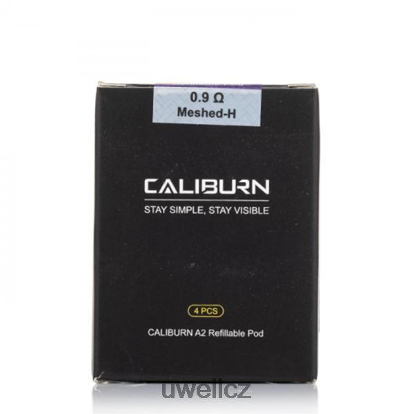 UWELL CZ - UWELL CALIBURN A2 náhradní pouzdra | 4-balení 6HT2F21 fekral un2 meshed-h 0,9ohm