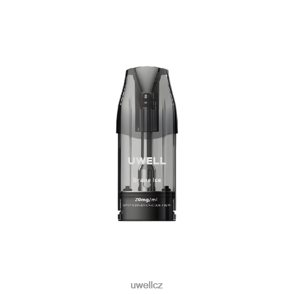 UWELL Recenze - UWELL DQ600 předplněné příchutě na jedno použití 6HT2F2344 hroznový led